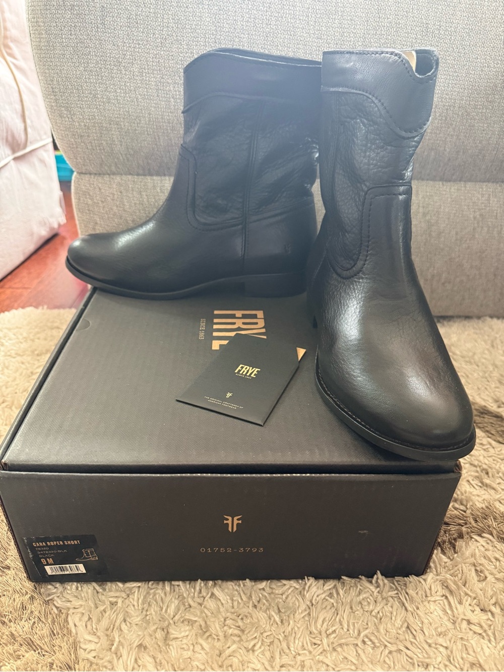 Frye Cara Roper Short Boots (Sz. 9; New in Box)